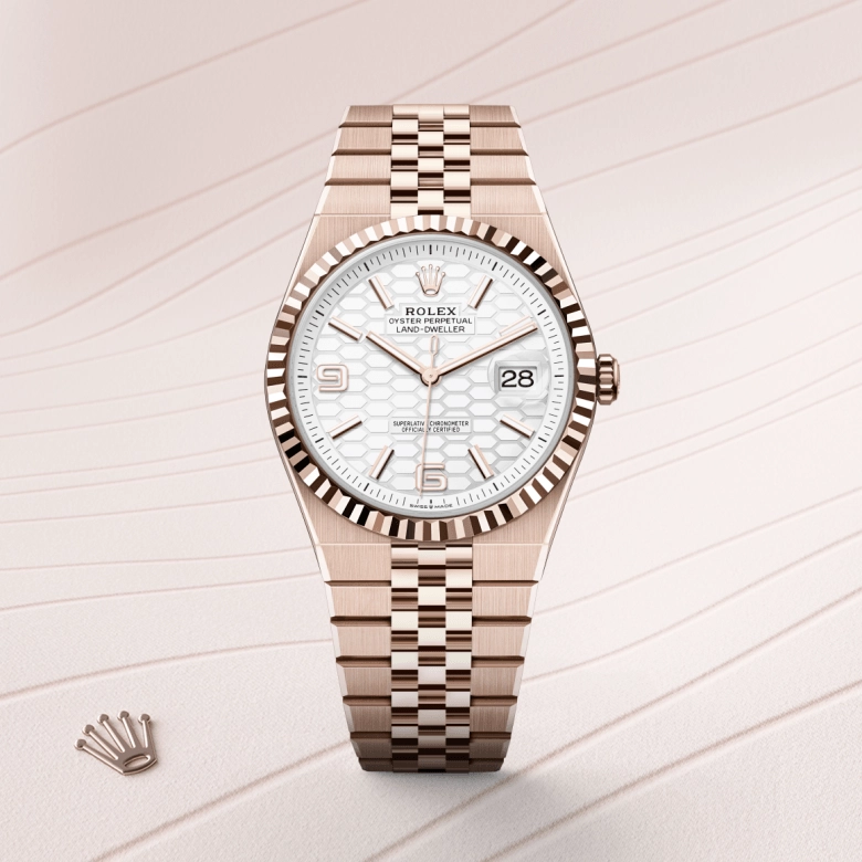 Rolex Land-Dweller in Everose gold 18 กะรัต, M127335-0001 - NGG Timepieces