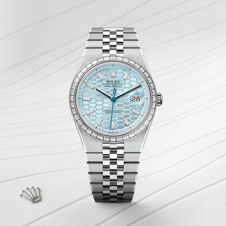 Rolex Land-Dweller in แพลทินัม, M127386TBR-0001 - NGG Timepieces