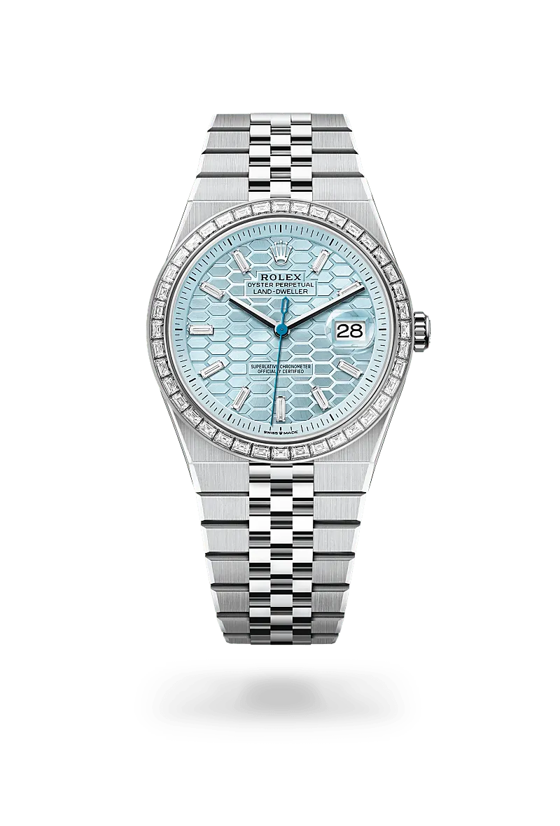 Rolex Land-Dweller in แพลทินัม, M127386TBR-0001 - NGG Timepieces Rolex Land-Dweller in แพลทินัม, M127386TBR-0001 - NGG Timepieces