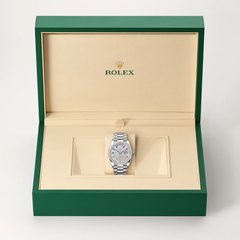 Rolex Day-Date in 18 ct white gold, M128349RBR-0081 - NGG Timepieces