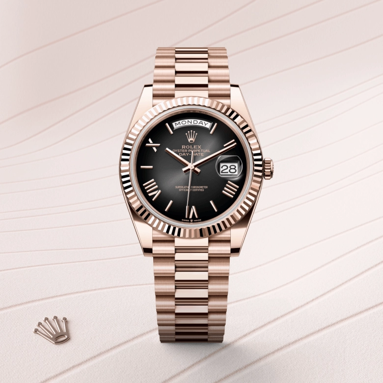 Rolex Day-Date in Everose gold 18 กะรัต, M228235-0055 - NGG Timepieces