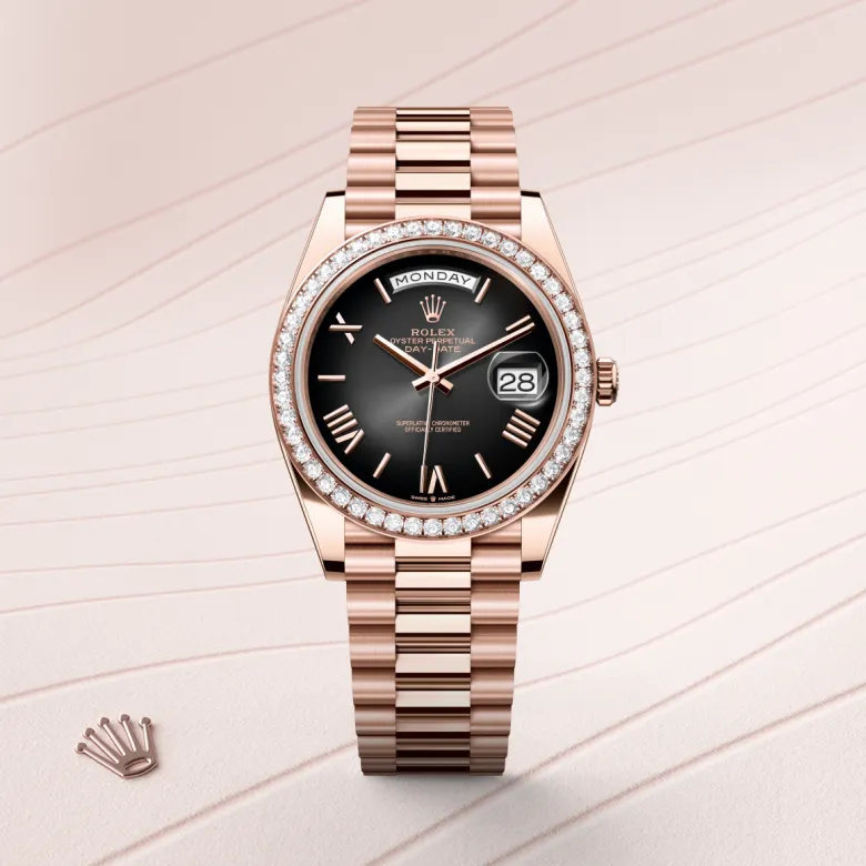 Rolex Day-Date in Everose gold 18 กะรัต, M228345RBR-0025 - NGG Timepieces
