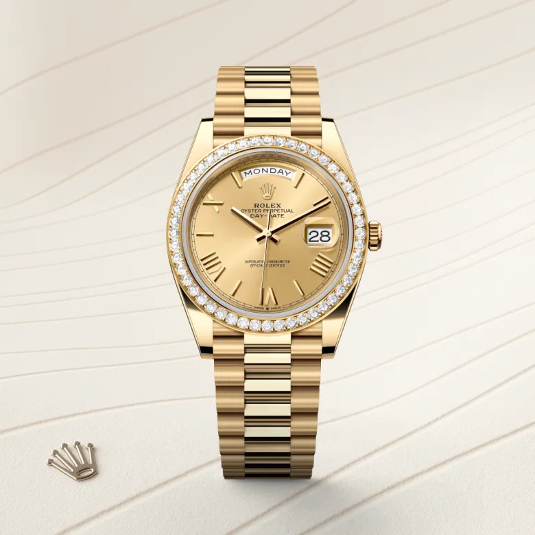 Rolex Day-Date  ในวัสดุ ทองคำ, M228348RBR-0003 - เอ็นจีจี ไทม์พีซ