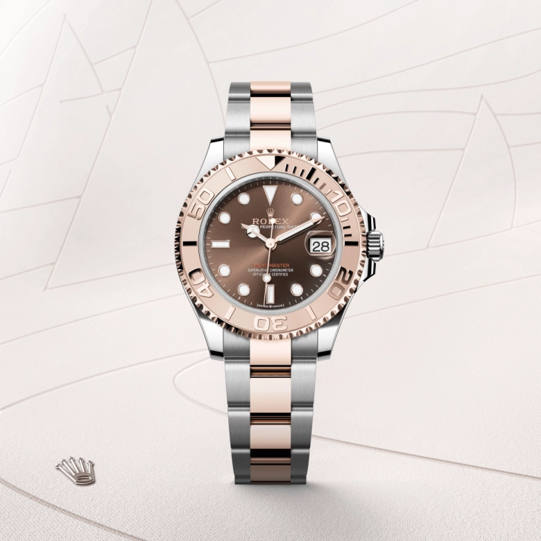Rolex Yacht-Master in Everose Rolesor - การผสมผสานระหว่าง Oystersteel และ Everose gold, M268621-0003 - NGG Timepieces