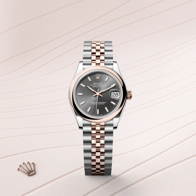 Rolex Datejust in Everose Rolesor - combination of Oystersteel and Everose gold, M278241-0018 - NGG Timepieces