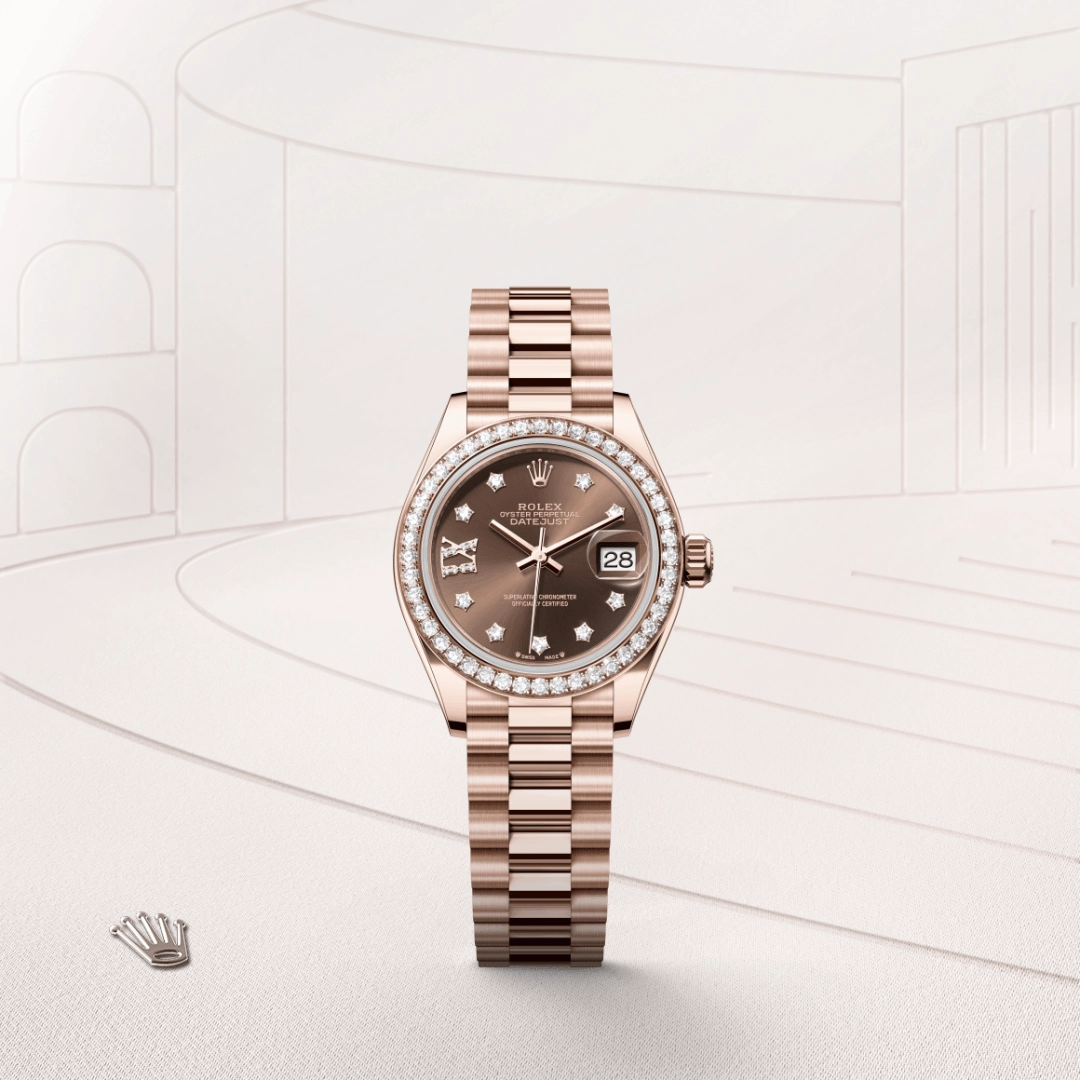 Rolex Lady-Datejust in Everose gold 18 กะรัต, M279135RBR-0001 - NGG Timepieces