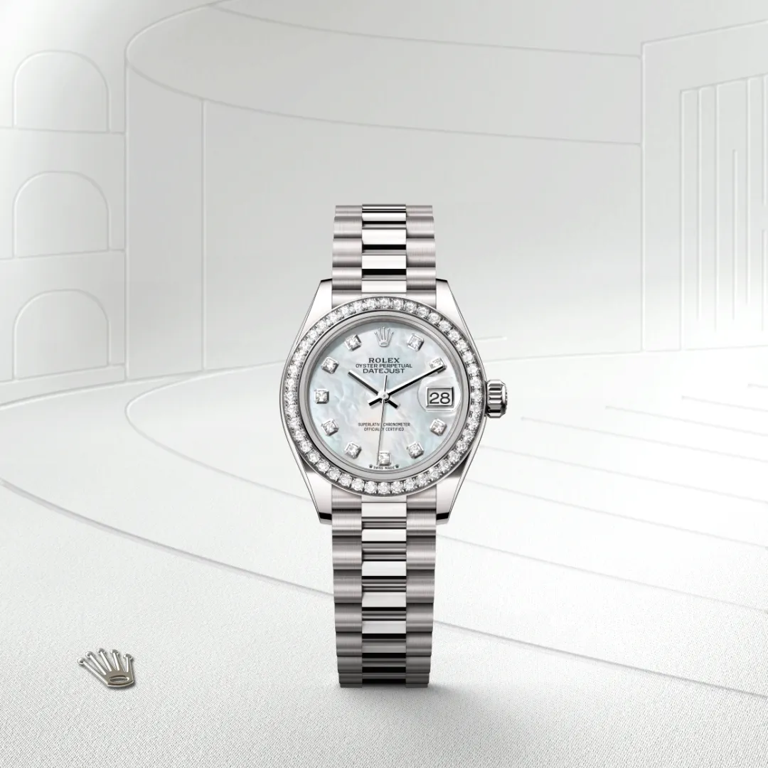 Rolex Lady-Datejust in ทองคำขาว 18 กะรัต, M279139RBR-0008 - NGG Timepieces
