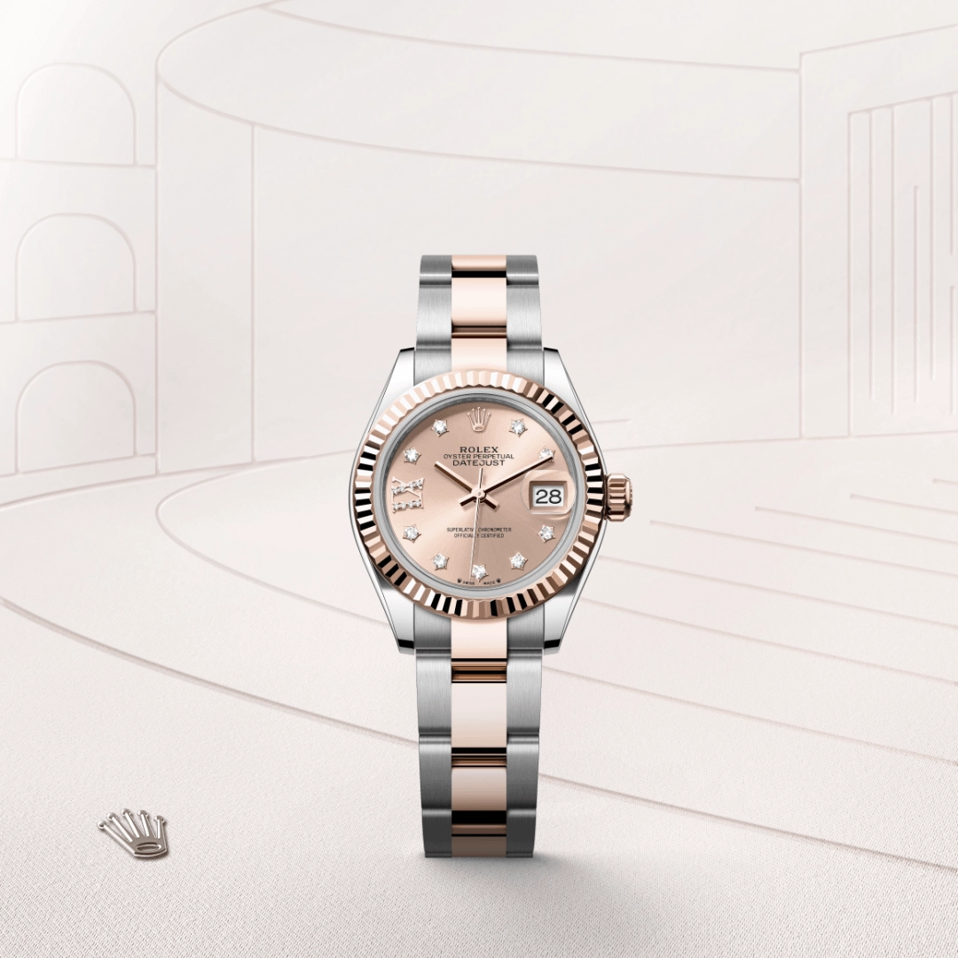 Rolex Lady-Datejust in Everose Rolesor - การผสมผสานระหว่าง Oystersteel และ Everose gold, M279171-0028 - NGG Timepieces