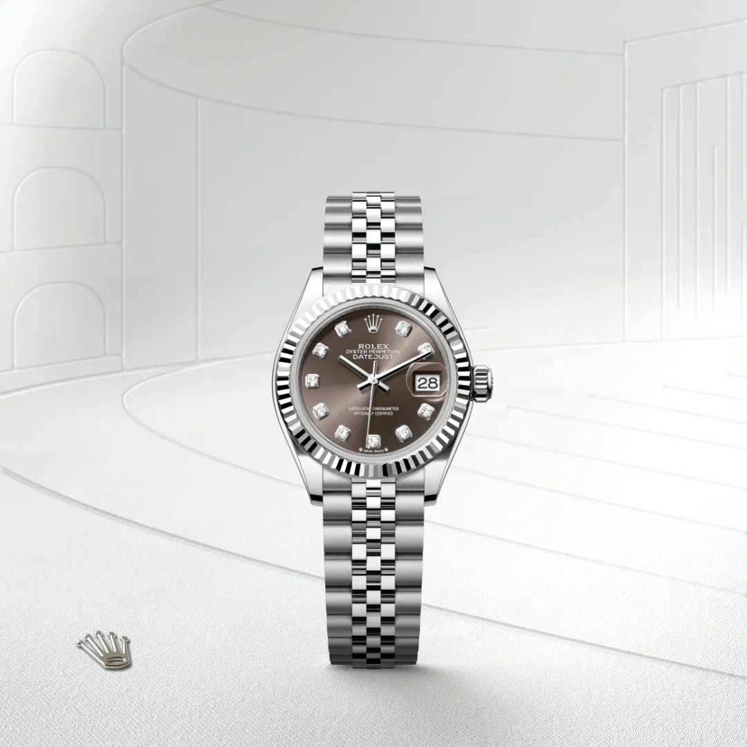 Rolex Lady-Datejust in White Rolesor - การผสมผสานระหว่าง Oystersteel และทองคำขาว, M279174-0015 - NGG Timepieces