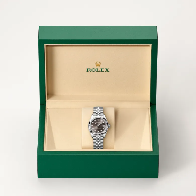 Rolex Lady-Datejust in White Rolesor - การผสมผสานระหว่าง Oystersteel และทองคำขาว, M279174-0015 - NGG Timepieces