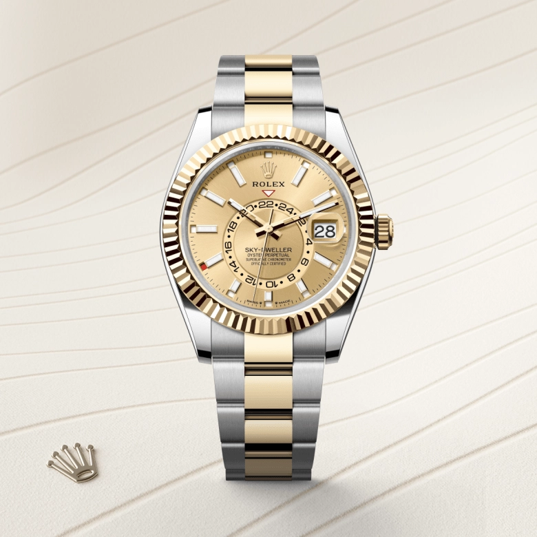 Rolex Sky-Dweller in Yellow Rolesor - การผสมผสานระหว่าง Oystersteel และทองคำ, M336933-0001 - NGG Timepieces