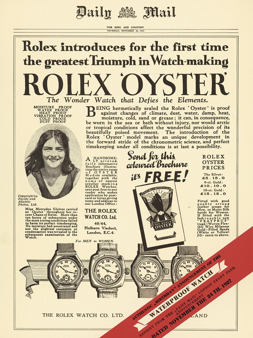 Rolex Oyster Story - NGG Timepieces